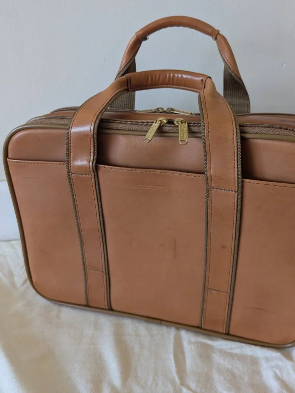 Hartmann Belting Leather Briefcase or Computer Case, Dual Compartment